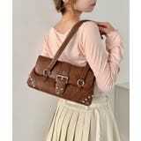 ブラウン | スタッズベルトショルダーバッグ | Outfitter lab