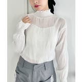 ホワイト | シャーリングシアーブラウス | Outfitter lab