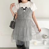 チュールティアードミニキャミワンピース | Outfitter lab | 詳細画像11