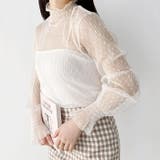 ドットチュールシャーリングブラウス | Outfitter lab | 詳細画像11