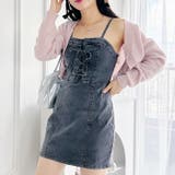 レースアップデニムミニキャミワンピース | Outfitter lab | 詳細画像11