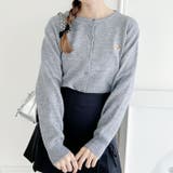 ワンポイントくま刺繍カーディガン | Outfitter lab | 詳細画像19 