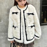 メニーリボンフェイクファージャケット | Outfitter lab | 詳細画像12