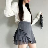 チュールティアードプリーツミニスカパン | Outfitter lab | 詳細画像18 