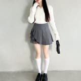 チュールティアードプリーツミニスカパン | Outfitter lab | 詳細画像19 