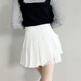 チュールティアードプリーツミニスカパン | Outfitter lab | 詳細画像7 