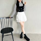 チュールティアードプリーツミニスカパン | Outfitter lab | 詳細画像9 