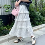 コットンフラワーレースティアードスカート | Outfitter lab | 詳細画像11