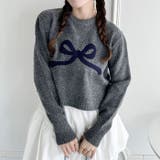 リボンジャガードニットトップス | Outfitter lab | 詳細画像11 