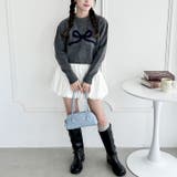 リボンジャガードニットトップス | Outfitter lab | 詳細画像14 