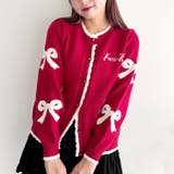 リボンジャガードバイカラーニットカーディガン | Outfitter lab | 詳細画像10 