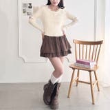 リボン刺繍レーストリムリブトップス | Outfitter lab | 詳細画像10 