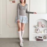 リボン刺繍レーストリムリブトップス | Outfitter lab | 詳細画像20 