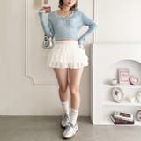 リボン刺繍レーストリムリブトップス | Outfitter lab | 詳細画像25 