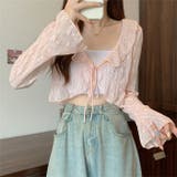 フラワーフリルシアーボレロカーディガン | Outfitter lab | 詳細画像18