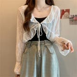 フラワーフリルシアーボレロカーディガン | Outfitter lab | 詳細画像5