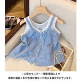 ギンガムチェックレースレイヤードキャミソール | Outfitter lab | 詳細画像23