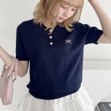 リボン刺繍ポロシャツ | Outfitter lab | 詳細画像10 