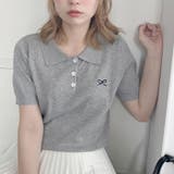 リボン刺繍ポロシャツ | Outfitter lab | 詳細画像16 