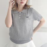 リボン刺繍ポロシャツ | Outfitter lab | 詳細画像17 