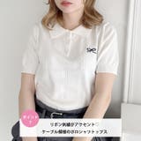 リボン刺繍ポロシャツ | Outfitter lab | 詳細画像2 