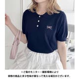 リボン刺繍ポロシャツ | Outfitter lab | 詳細画像20 
