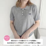リボン刺繍ポロシャツ | Outfitter lab | 詳細画像3 