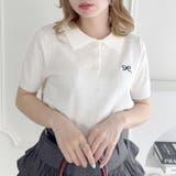 リボン刺繍ポロシャツ | Outfitter lab | 詳細画像5 