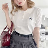 リボン刺繍ポロシャツ | Outfitter lab | 詳細画像7 