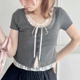 レースリボンレイヤードトップス | Outfitter lab | 詳細画像16 