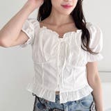 コルセットリボンフリルブラウス | Outfitter lab | 詳細画像6