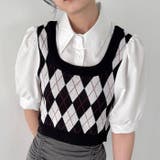 アーガイルベストドッキングシャツブラウス | Outfitter lab | 詳細画像11