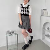 アーガイルベストドッキングシャツブラウス | Outfitter lab | 詳細画像14