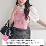 アーガイルベストドッキングシャツブラウス | Outfitter lab | 詳細画像4