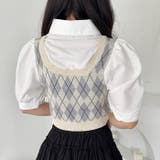 アーガイルベストドッキングシャツブラウス | Outfitter lab | 詳細画像7
