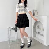 アーガイルベストドッキングシャツブラウス | Outfitter lab | 詳細画像9