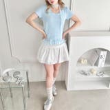 レースチョーカー付き裾フリルトップス | Outfitter lab | 詳細画像24