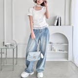 レースチョーカー付き裾フリルトップス | Outfitter lab | 詳細画像9