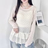 裾フリルドットティアードトップス | Outfitter lab | 詳細画像10 