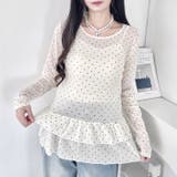 裾フリルドットティアードトップス | Outfitter lab | 詳細画像11 