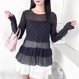 裾フリルドットティアードトップス | Outfitter lab | 詳細画像17 