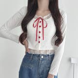 レースリボンレイヤードトップス | Outfitter lab | 詳細画像7 