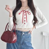 レースリボンレイヤードトップス | Outfitter lab | 詳細画像8 