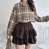 【チェック&無地】ウールライクフリルミニスカパン | Outfitter lab | 詳細画像12