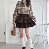 【チェック&無地】ウールライクフリルミニスカパン | Outfitter lab | 詳細画像14