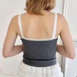 【 カップ付き 】レースストラップリブキャミソール | Outfitter lab | 詳細画像12 