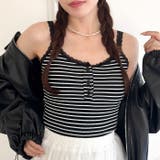 【 カップ付き 】レースストラップリブキャミソール | Outfitter lab | 詳細画像25 