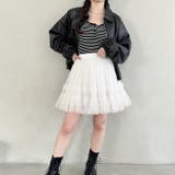 チュールフリルティアードミニスカート | Outfitter lab | 詳細画像9