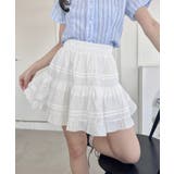 ホワイト | ティアードフリルミニスカパン | Outfitter lab
