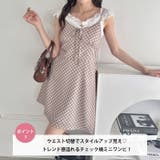 フロントリボンチェックキャミワンピース | Outfitter lab | 詳細画像2